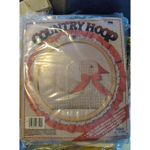Vintage Fibre-craft Country Hoop craft kit